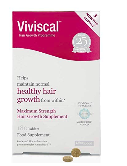 Viviscal Maximum Strength Hair Growth Programme box, 180 tablets