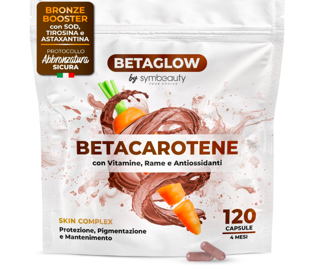 Symbeauty Betaglow — 120 capsules, advanced beta carotene formula
