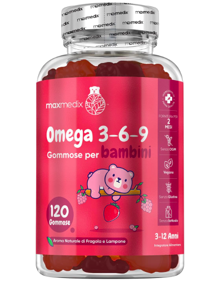 Maxmedix Omega 3-6-9 Kids Gummies — 120 Gummies