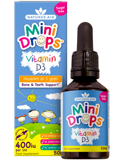 Nature's Aid Mini Drops Vitamin D3 — 50ml
