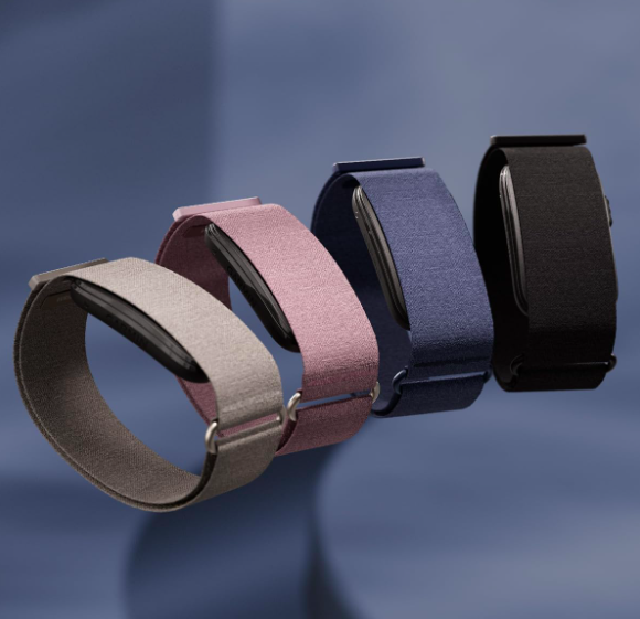 Garmin CIRQA screenless smart band in four fabric colors