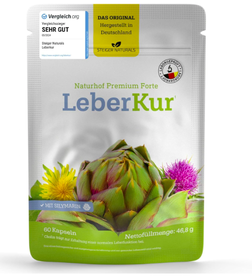 Steiger Naturals Naturhof Premium Forte LeberKur milk thistle liver complex