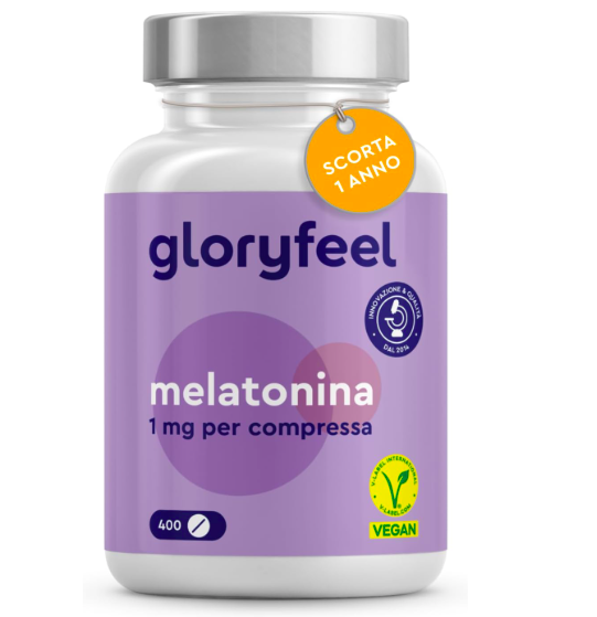 Gloryfeel Melatonina 1mg — 400 tablets