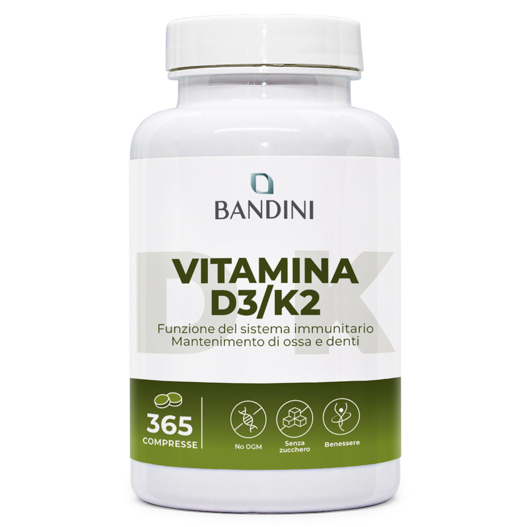Bandini Vitamina D3 + K2 — 365 Tablets