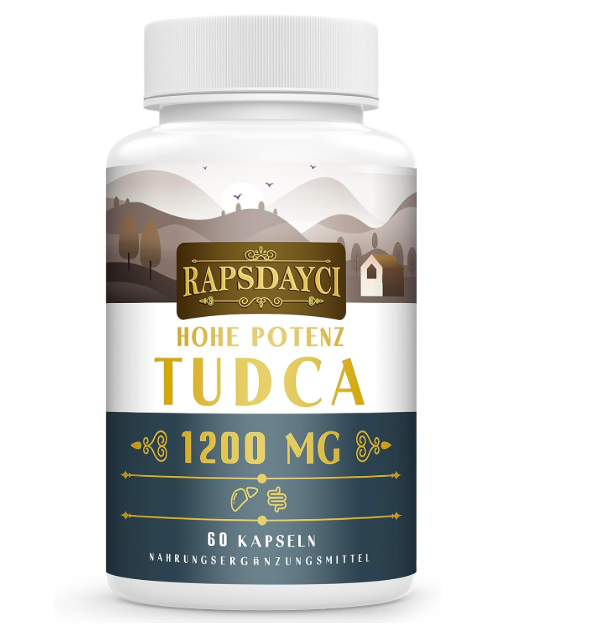 Rapsdayci TUDCA 1200mg high-potency 60 capsules bottle