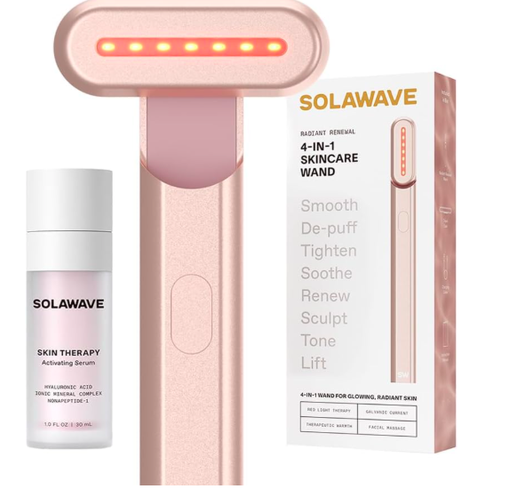 Solawave 4-in-1 Radiant Renewal Wand with activating serum