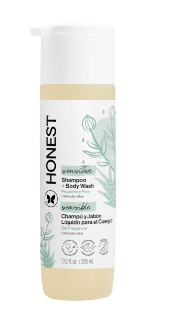 The Honest Company Sensitive fragrance-free Shampoo + Body Wash 10 fl oz