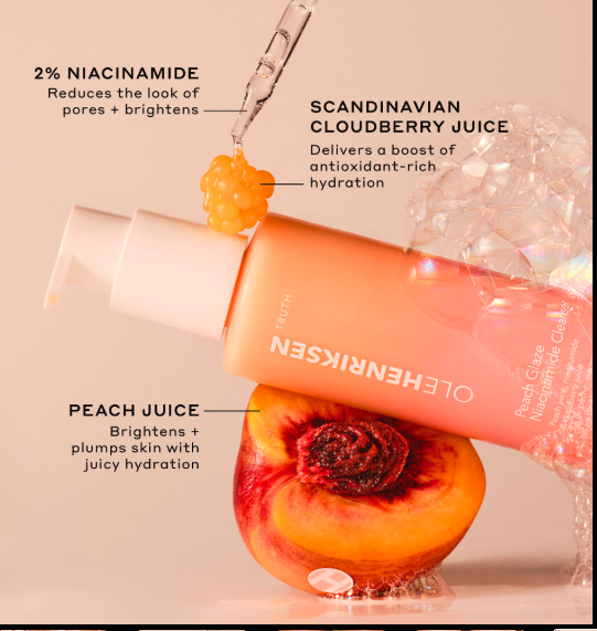 Ole Henriksen Peach Glaze Glow 2% Niacinamide Cleanser 150ml